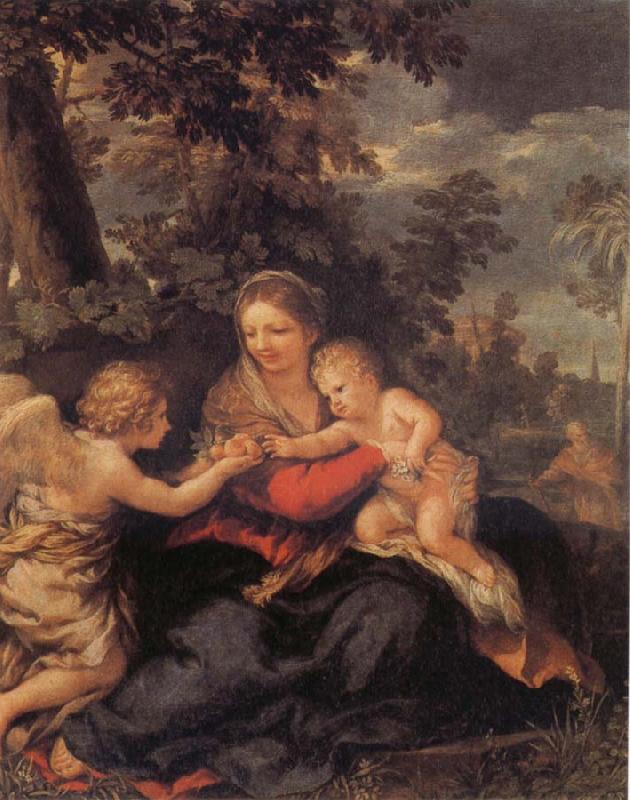 Pietro da Cortona Holy Family Resting on the Flight to Egypt oil painting picture